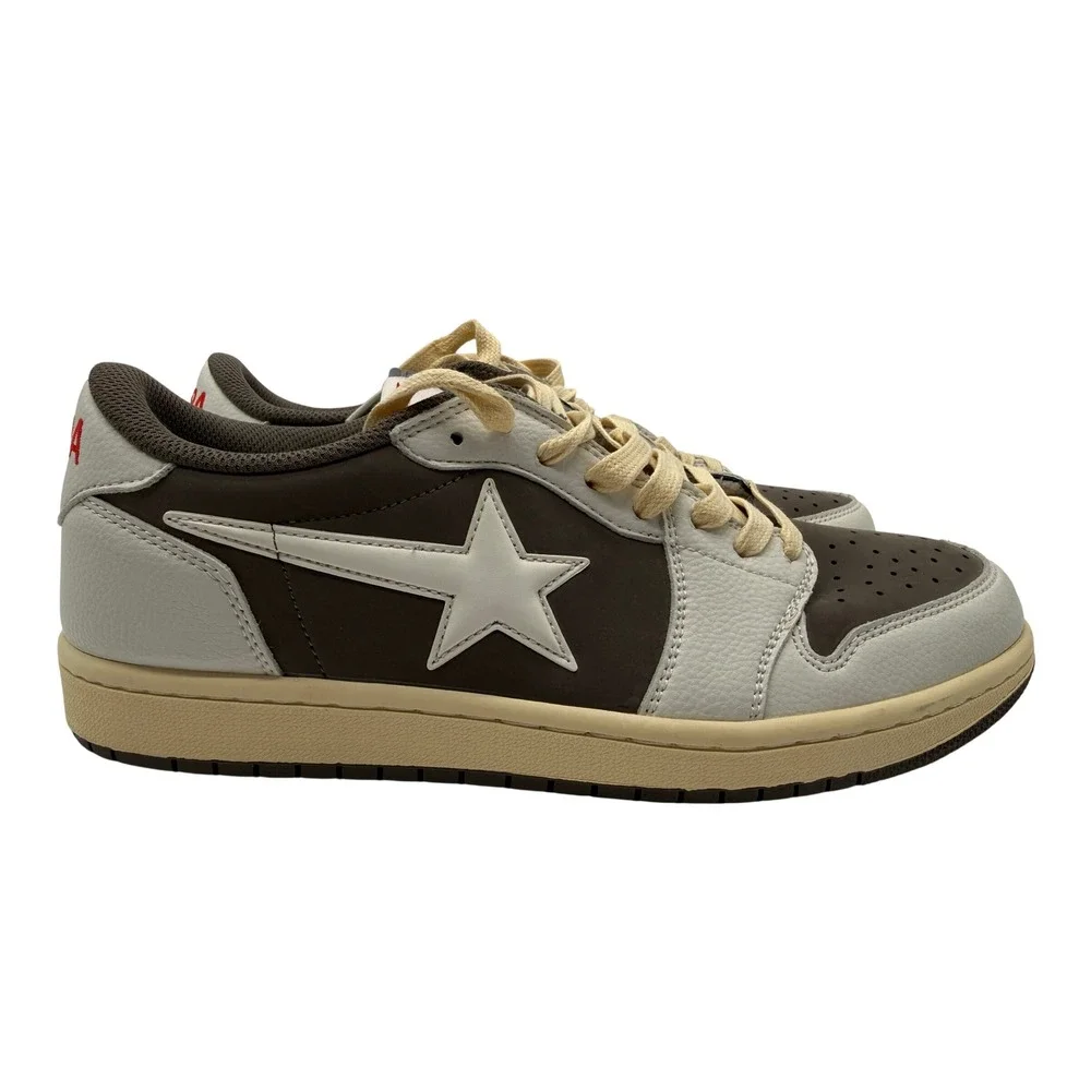 KCPA Star Low Sneakers Mens 11 Brown Cream Excellent Streetwear Skate Shoes